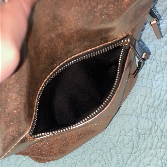 French Connection Jace Metallic Mini Backpack in Rose Gold - Picture 7 of 9